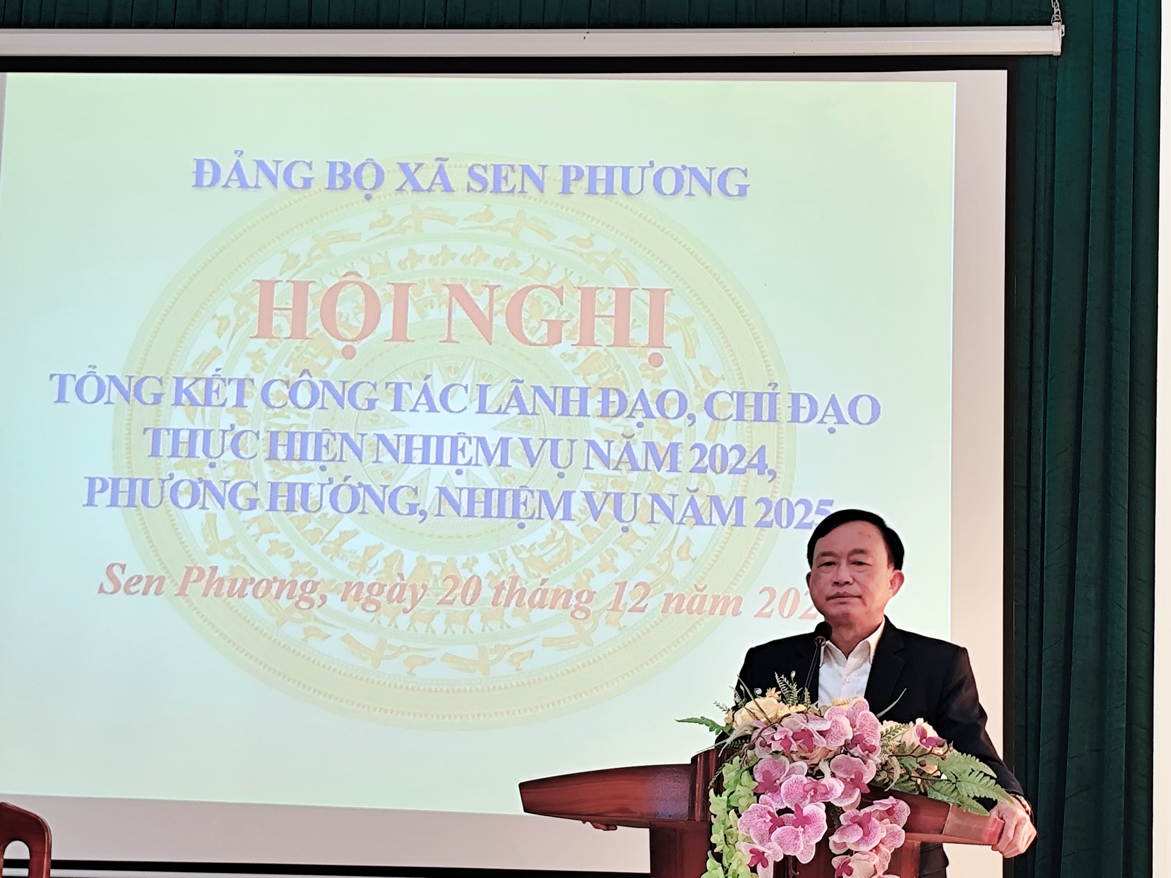 Đảng uỷ xã Sen Phương tổ chức Hội nghị tổng kết công tác Đảng năm 2024